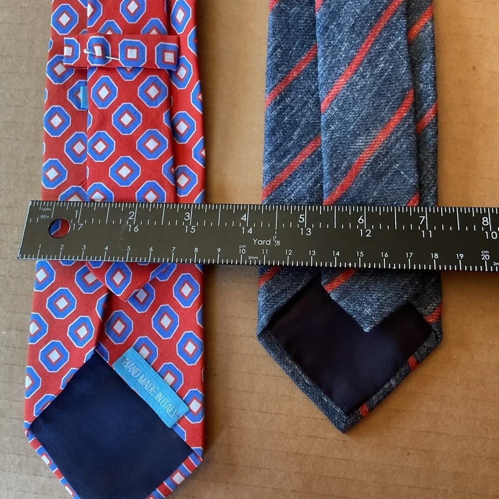 Stylish Patterned Ties in‎ Red and Blue